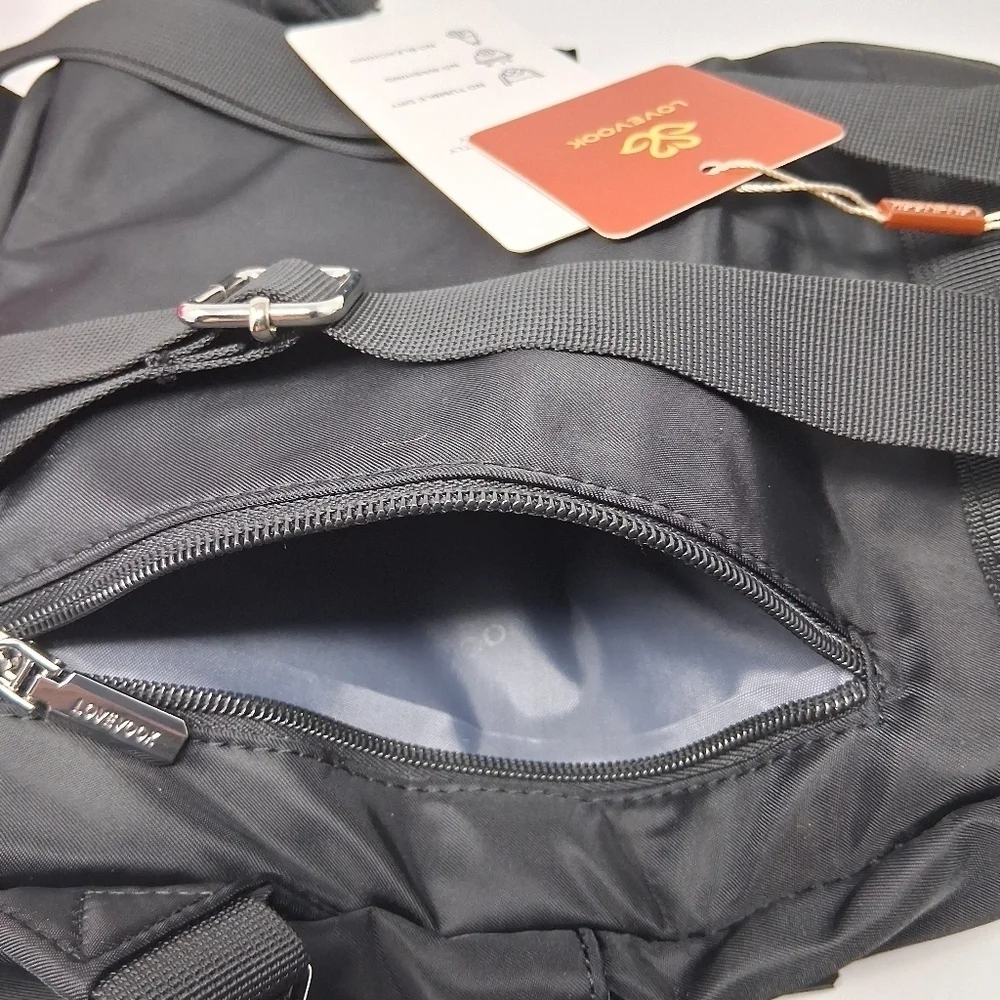 NWT Lovevook Black Multi Functional Mini Back Pack    Size 10